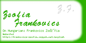 zsofia frankovics business card